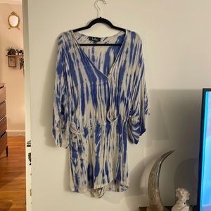 Lulus Blue Tie Die Romper